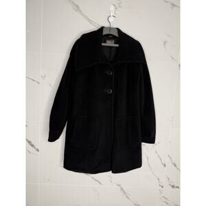 NWT Vintage Jessica Wool Coat size 10 Ballon Sleeve Relaxed Fit 90’s